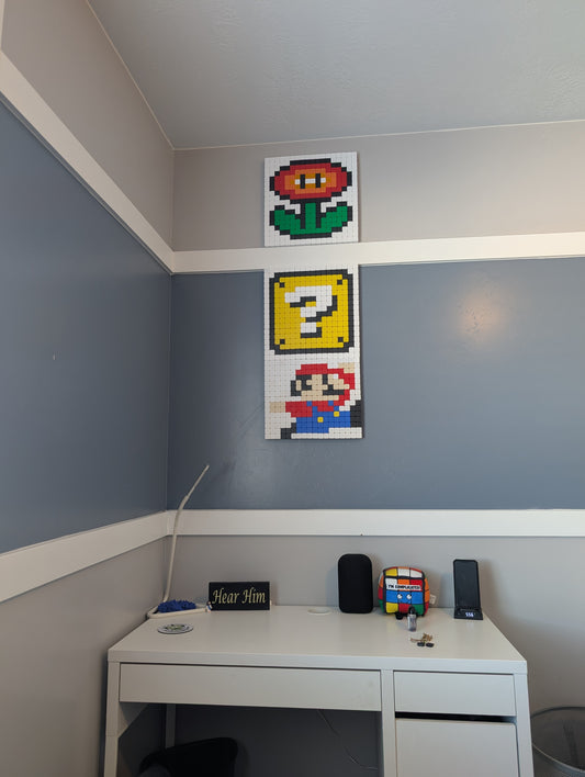 Mario - Rubik's Cube inspired art (18x18)